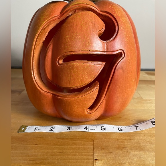 Kirkland's Pre-Lit Monogram G Pumpkin with Metal Stem - Picture 10 of 11